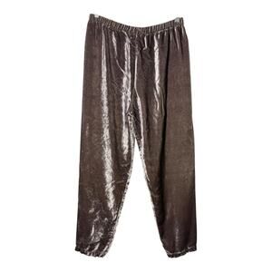 CP Shades Velvet Pants Bronze Size Large Brown